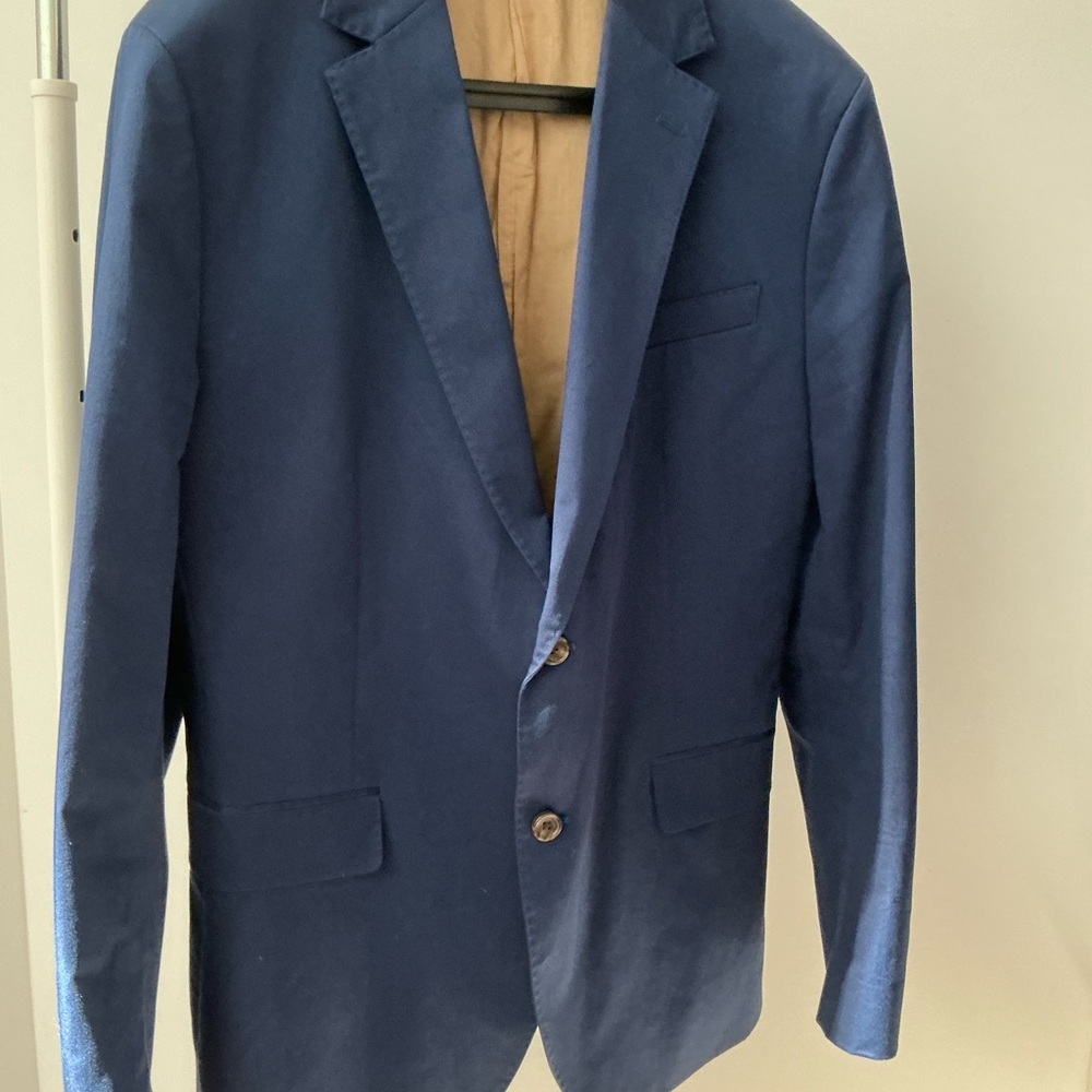 Bonobos Navy Blue Men's Blazer FABRIC MADE IN ITALY